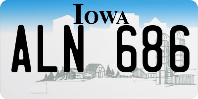IA license plate ALN686