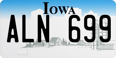 IA license plate ALN699