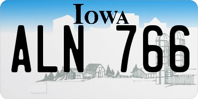 IA license plate ALN766