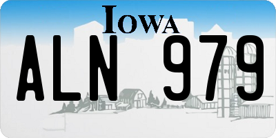IA license plate ALN979