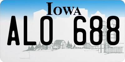IA license plate ALO688
