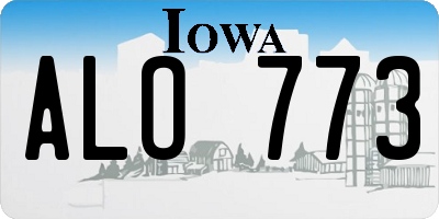 IA license plate ALO773