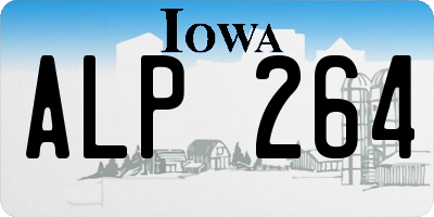 IA license plate ALP264