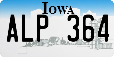 IA license plate ALP364