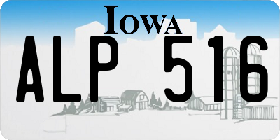 IA license plate ALP516