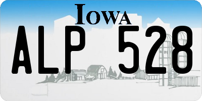 IA license plate ALP528
