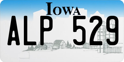 IA license plate ALP529