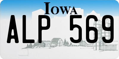 IA license plate ALP569
