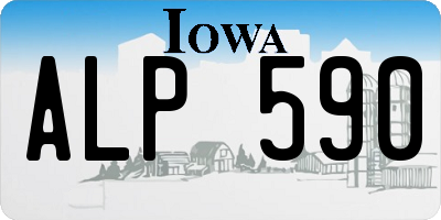 IA license plate ALP590