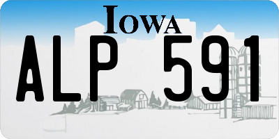 IA license plate ALP591