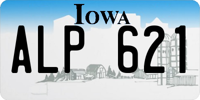 IA license plate ALP621