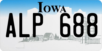 IA license plate ALP688