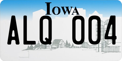 IA license plate ALQ004