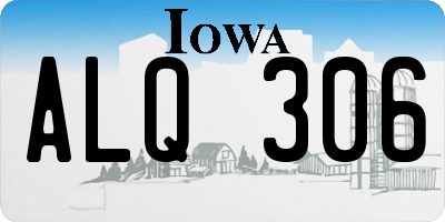 IA license plate ALQ306