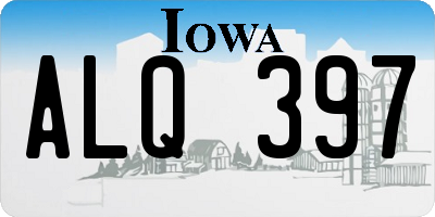 IA license plate ALQ397
