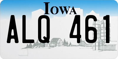 IA license plate ALQ461