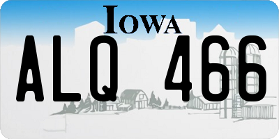IA license plate ALQ466