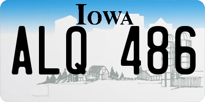 IA license plate ALQ486