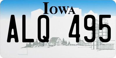 IA license plate ALQ495