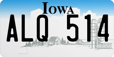 IA license plate ALQ514