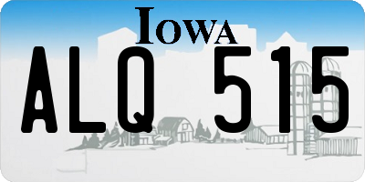 IA license plate ALQ515