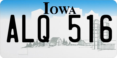 IA license plate ALQ516
