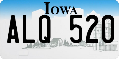 IA license plate ALQ520