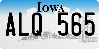 IA license plate ALQ565