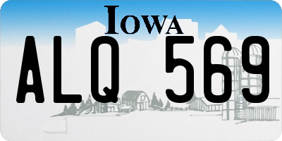 IA license plate ALQ569
