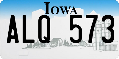 IA license plate ALQ573