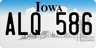 IA license plate ALQ586