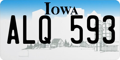 IA license plate ALQ593