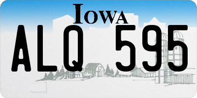 IA license plate ALQ595