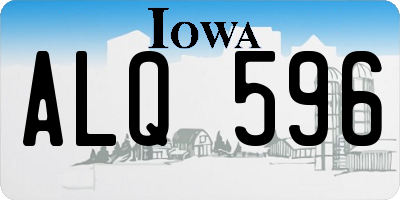 IA license plate ALQ596