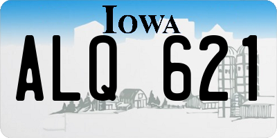 IA license plate ALQ621