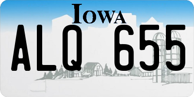 IA license plate ALQ655