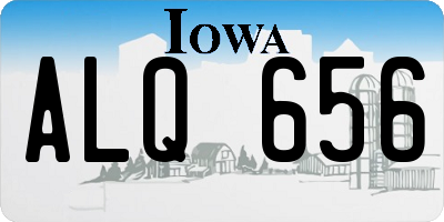IA license plate ALQ656