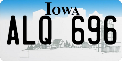 IA license plate ALQ696