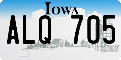 IA license plate ALQ705