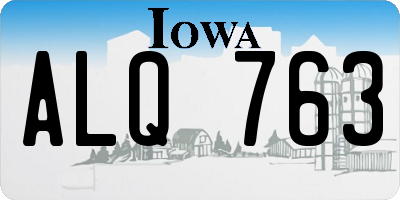 IA license plate ALQ763