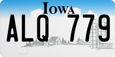 IA license plate ALQ779