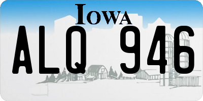IA license plate ALQ946