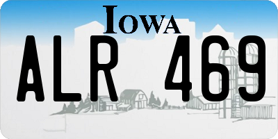 IA license plate ALR469