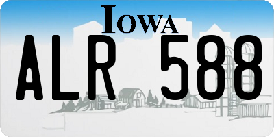 IA license plate ALR588