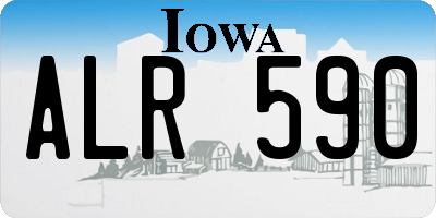IA license plate ALR590