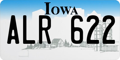 IA license plate ALR622