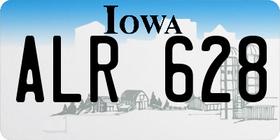 IA license plate ALR628