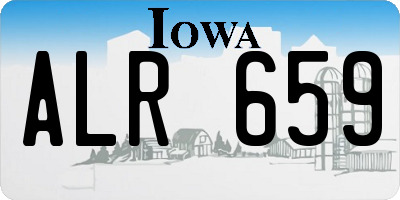 IA license plate ALR659