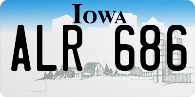 IA license plate ALR686