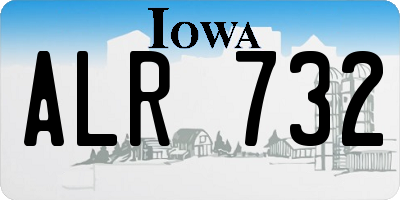 IA license plate ALR732